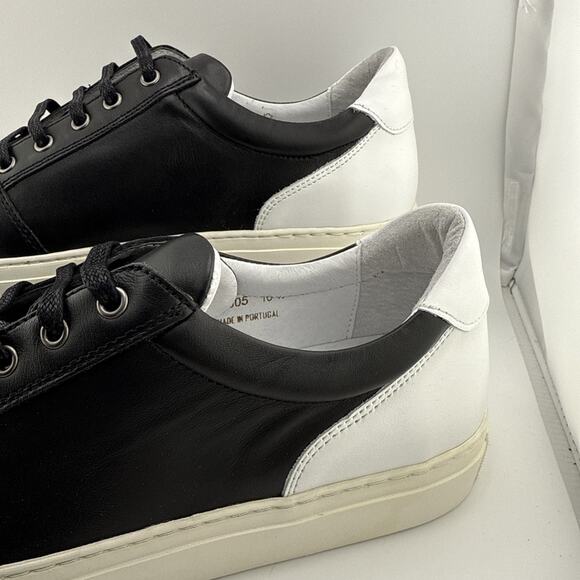 ALPHAKILO Men\'s Grady Sneaker Black/White $295 High quality Size 10.5‎ NEW main image 10